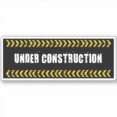 建築中 シール (正面)