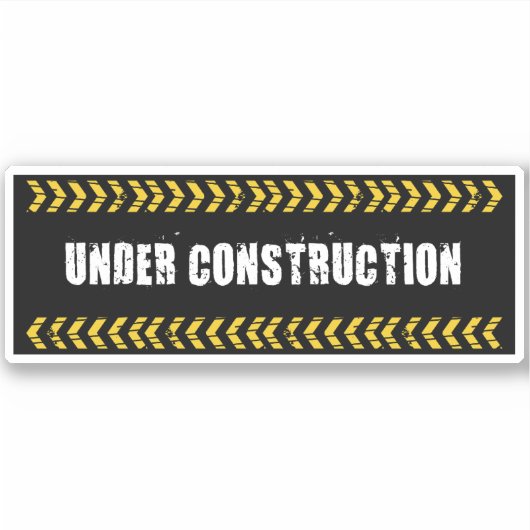 建築中 シール (正面)