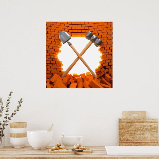 建築中 ポスター (キッチン)