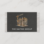 建築中 | 足場 名刺 (正面)