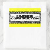 建築中 長方形シール (バッグ)