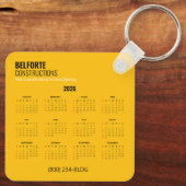 建築予定表 | イエロー&ブラッククレーン キーホルダー (裏面)