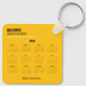 建築予定表 | イエロー&ブラッククレーン キーホルダー (裏面)