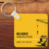 建築予定表 | イエロー&ブラッククレーン キーホルダー (正面)