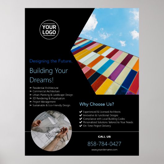 建築事務所カスタム ポスター (正面)