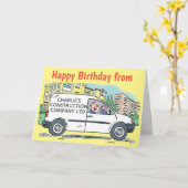 建築事業の名オンカンパニーVan カード (黄色い花)