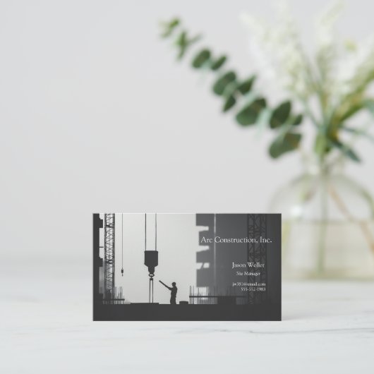 建築付き労働者 名刺 (スタンド正面)