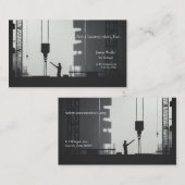 建築付き労働者 名刺 (正面/裏面)