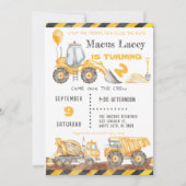 建築付き誕生日 招待状 (正面)