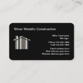 建築企業のシルバートーンハウス 名刺 (正面)