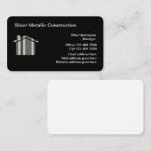 建築企業のシルバートーンハウス 名刺 (正面/裏面)