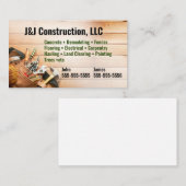 建築会社のツールベルト名刺 名刺 (正面/裏面)