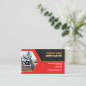 建築会社の名刺(コンクリート) 名刺 (スタンド正面)