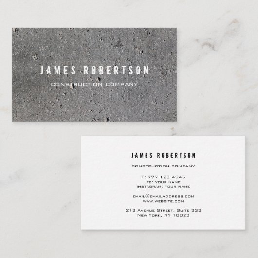 建築会社の名刺 名刺 (正面/裏面)