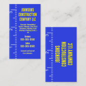 建築会社の測定テープ名刺 名刺 (正面/裏面)