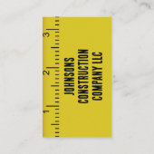 建築会社の測定テープ名刺 名刺 (裏面)