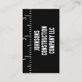 建築会社の測定テープ名刺 名刺 (裏面)