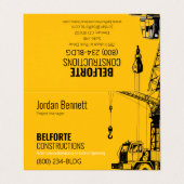 建築会社はっきりしたブランディングデザイン折り 名刺 (外部フラット)