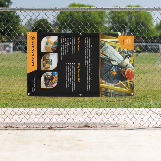 建築会社カスタムバナー 横断幕 (インサイチュ)