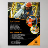 建築会社カスタムポスター ポスター (正面)