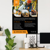 建築会社カスタムポスター ポスター (ホームオフィス)