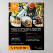 建築会社カスタムポスター ポスター (正面)