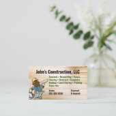 建築会社ツールマン名刺 名刺 (スタンド正面)