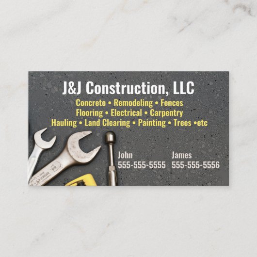 建築会社ツール名刺 名刺 (正面)