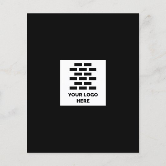 建築会社ロゴを黒に追加 チラシ (裏面)