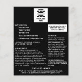 建築会社ロゴを黒に追加 チラシ (正面)