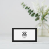 建築会社ロゴを黒に追加 名刺 (スタンド正面)