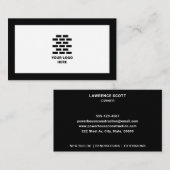 建築会社ロゴを黒に追加 名刺 (正面/裏面)