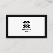 建築会社ロゴを黒に追加 名刺 (正面)