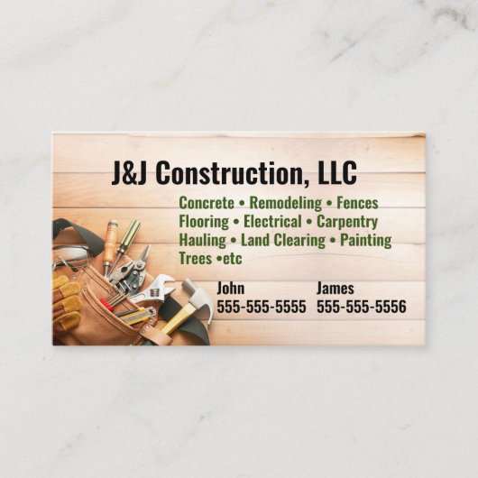 建築会社名刺 名刺 (正面)