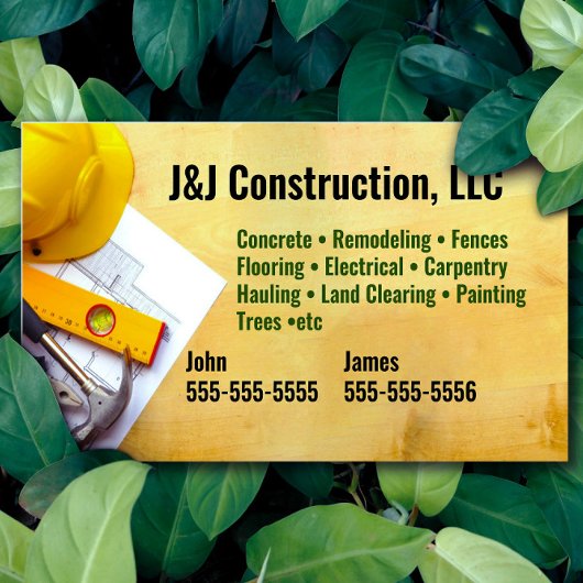 建築会社名刺 名刺