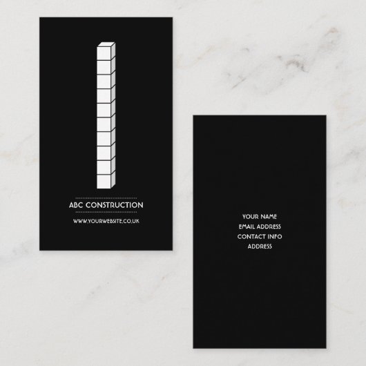 建築会社名刺 名刺 (正面/裏面)
