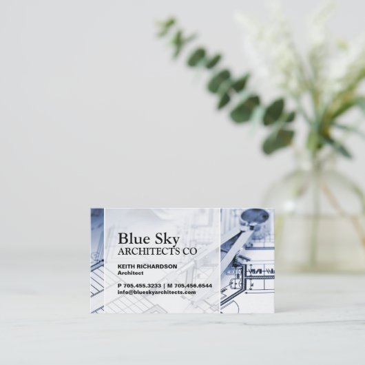 建築会社名刺 名刺 (スタンド正面)