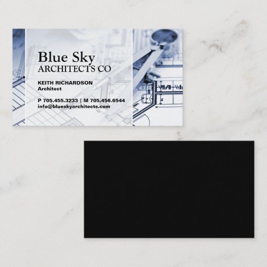 建築会社名刺 名刺 (正面/裏面)