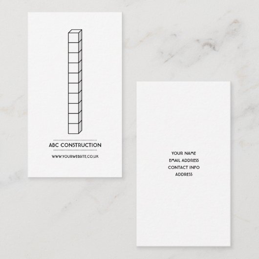 建築会社名刺v2 名刺 (正面/裏面)