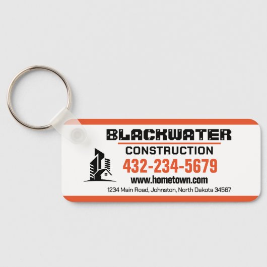 建築会社 キーホルダー (裏面)