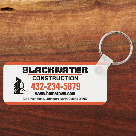 建築会社 キーホルダー (正面)