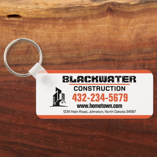 建築会社 キーホルダー (裏面)