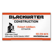 建築会社 マグネット名刺 (正面)