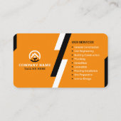 建築会社,一般建築,ロゴ 名刺 (裏面)