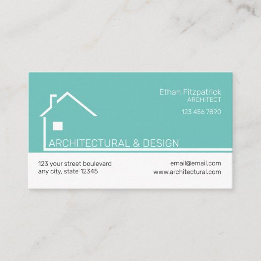 建築会社 名刺 (正面)