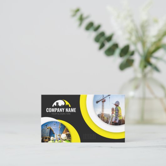 建築会社 名刺 (スタンド正面)