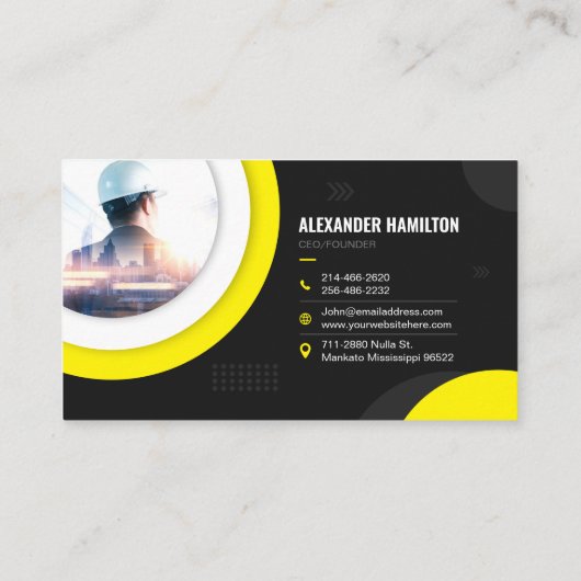 建築会社 名刺 (裏面)