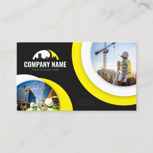 建築会社 名刺 (正面)