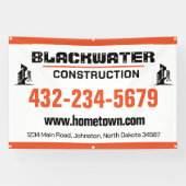 建築会社 横断幕 (横)