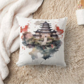 建築伝統的中国の – 古代の塔 クッション (ブランケット)